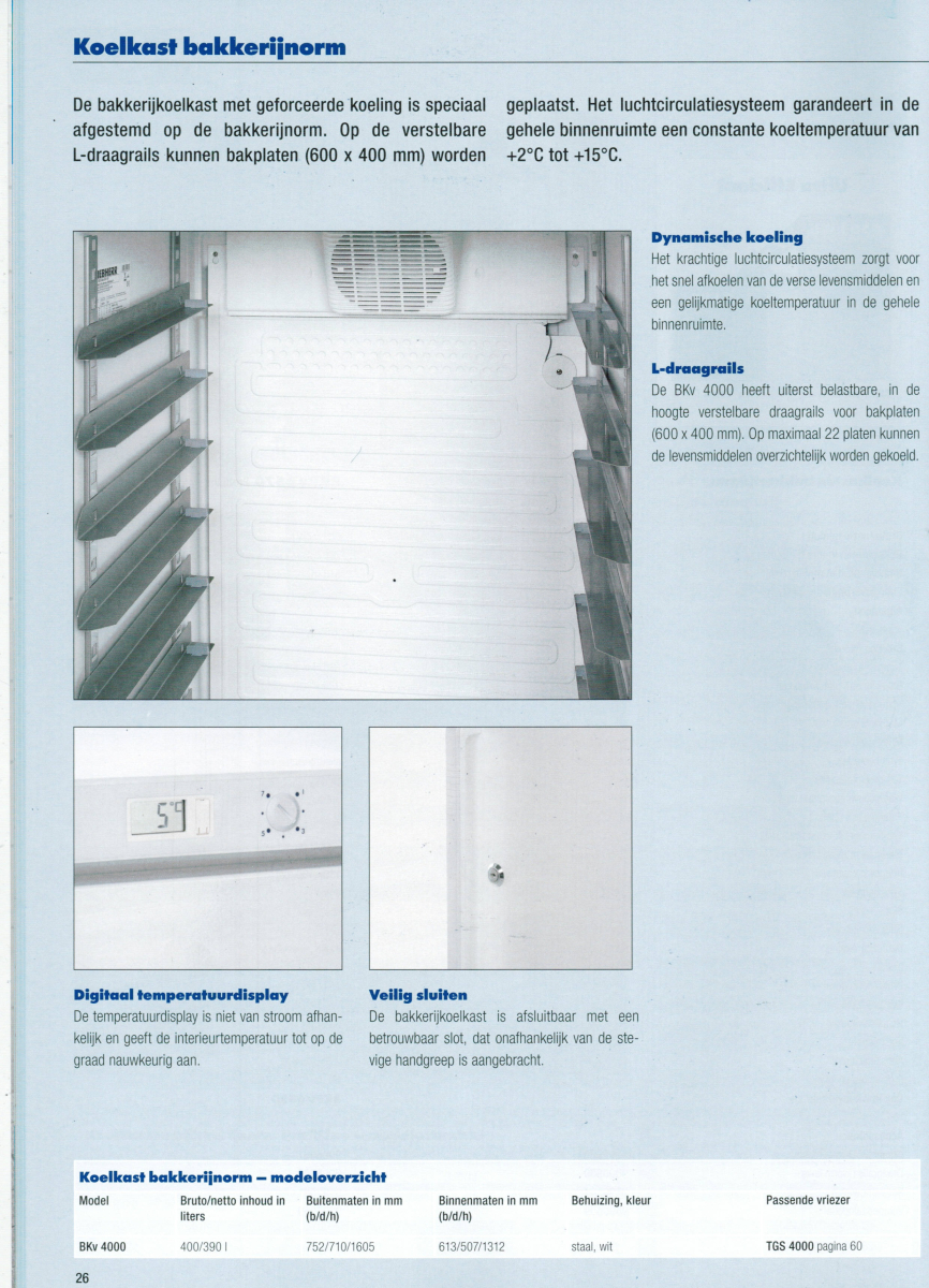 Liebherr Refrigerateur Et Congelateur 400 L Pour Le Boulanger