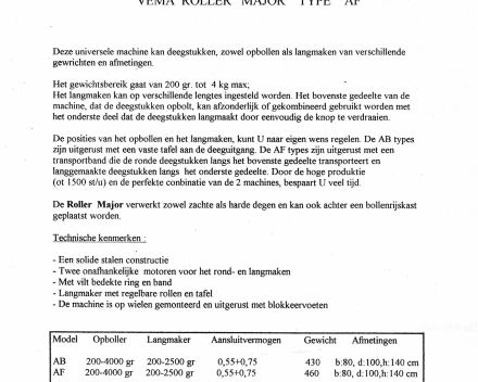 Opbollangmaakmachine ROLLER MAJOR met grote schotel (tweedehands, gereviseerd)