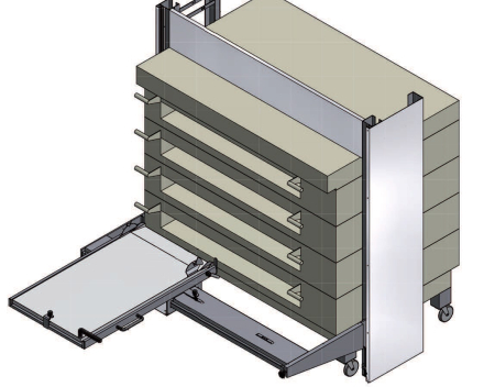 ELEVATEUR POUR ENFOURNEURS INTEGRE POUR FOUR SALVA MODULAR type NXD