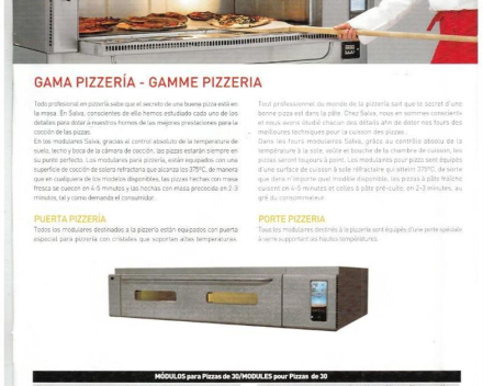 SALVA MODULAR Pizza oven 2 verdiep van telkens 4 pizza's op rijskast