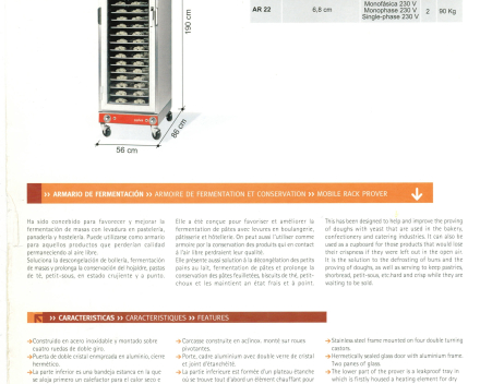 SALVA rijskast voor 22 platen 40/60