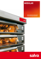 SALVA MODULAR Pizza oven 2 verdiep van telkens 4 pizza's op rijskast