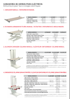 ELEVATEUR POUR ENFOURNEURS INTEGRE POUR FOUR SALVA MODULAR type NXD