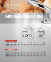 Pétrin industriel VEMA simple ou double spirale