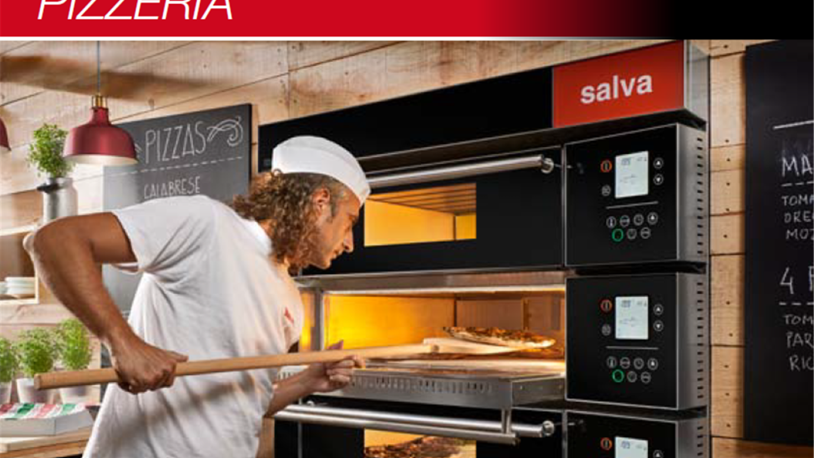 Four à pizza professionnel éléctrique SALVA modulaire